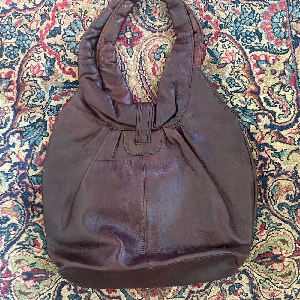 Elegant Brown Leather Women's Bag